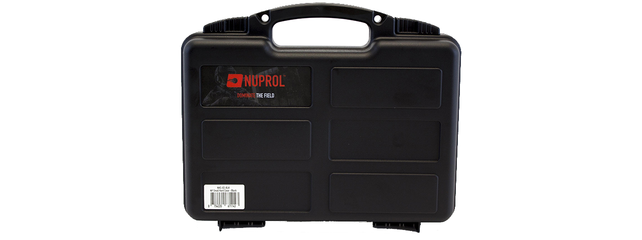 Nuprol Essentials Small Pistol Hard Case 12.5" with Pick and Pluck Foam - Black