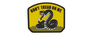 G-Force Don't Tread on Me PVC Morale Patch - Yellow