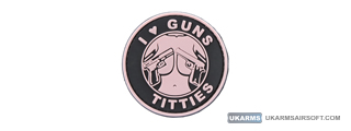 "I Heart Guns and Titties" PVC Morale Patch (Color: Pink)