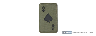 Reflective Poker Ace Morale Patch (Color: OD Green)