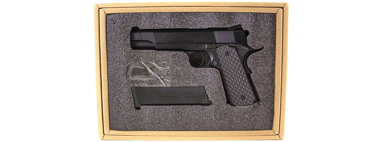 Raven Airsoft MEU Gas Blowback Pistol - Black - Click Image to Close