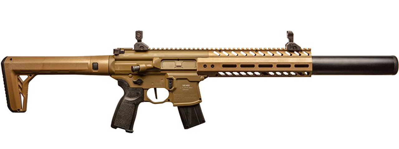 Sig Sauer MCX .177 Caliber CO2 Powered 30rd Air Rifle - Dark Earth