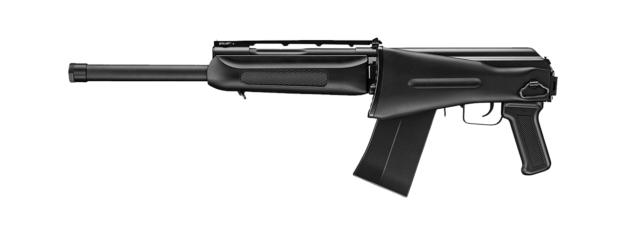 Tokyo Marui SAIGA-12K Tri-Shot Gas Blowback Airsoft Shotgun - (Black) - Click Image to Close