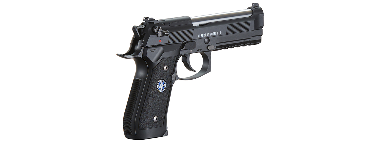 Tokyo Marui Limited Edition Biohazard Albert W. Model 01P Umbrella Corporation Gas Blowback Airsoft Pistol (Color: Black)