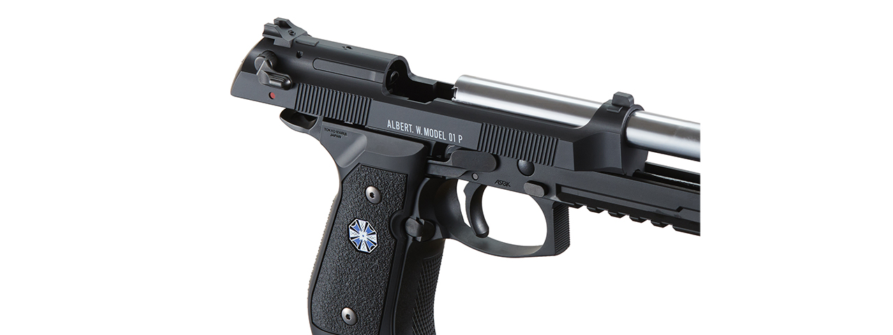 Tokyo Marui Limited Edition Biohazard Albert W. Model 01P Umbrella Corporation Gas Blowback Airsoft Pistol (Color: Black)