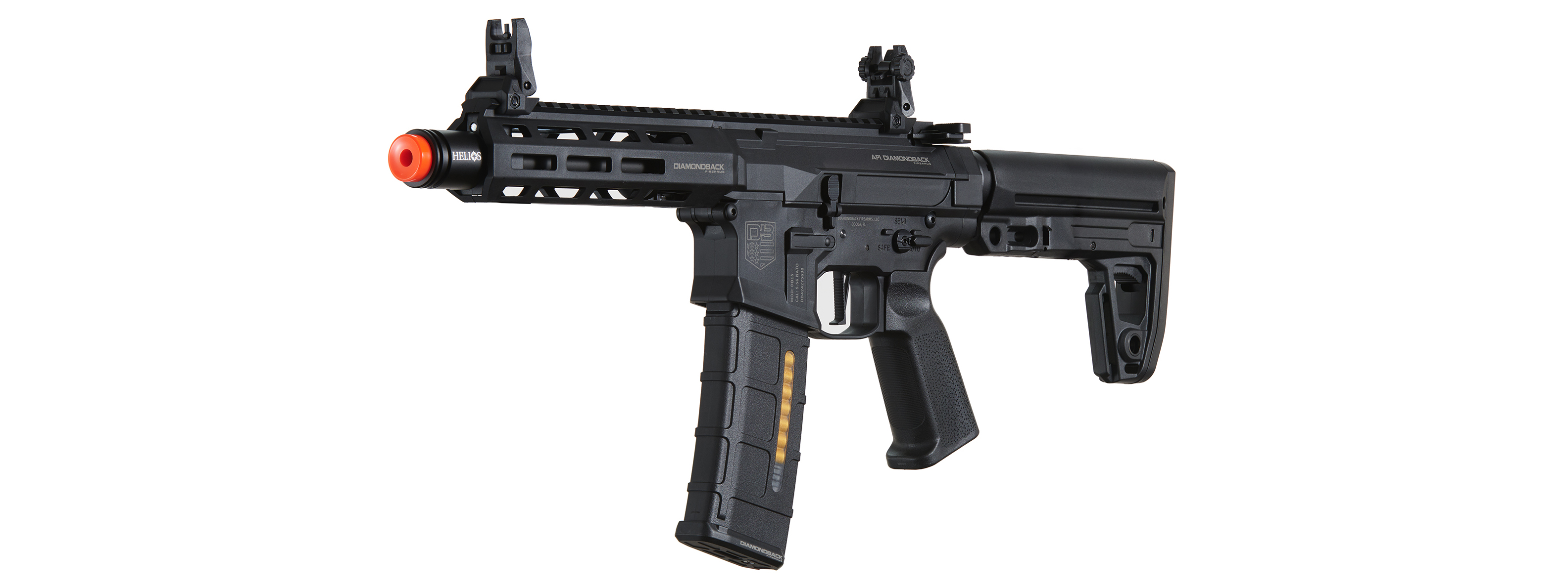 Bo Manufacturer Diamondback Licensed DB15 AP300 7" Airsoft AEG Rifle - Click Image to Close