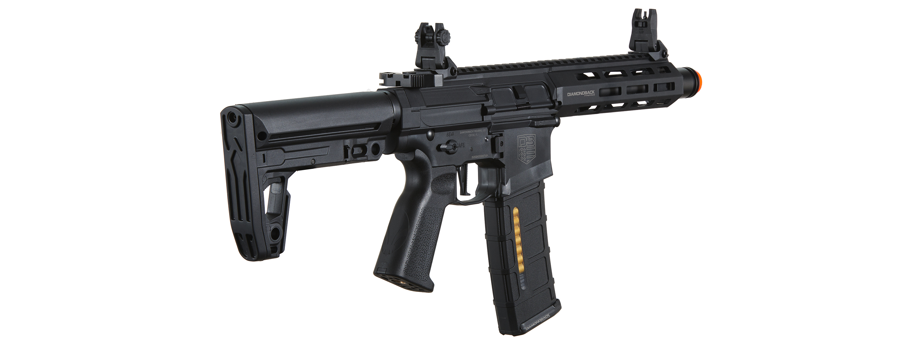 Bo Manufacturer Diamondback Licensed DB15 AP300 7" Airsoft AEG Rifle - Click Image to Close