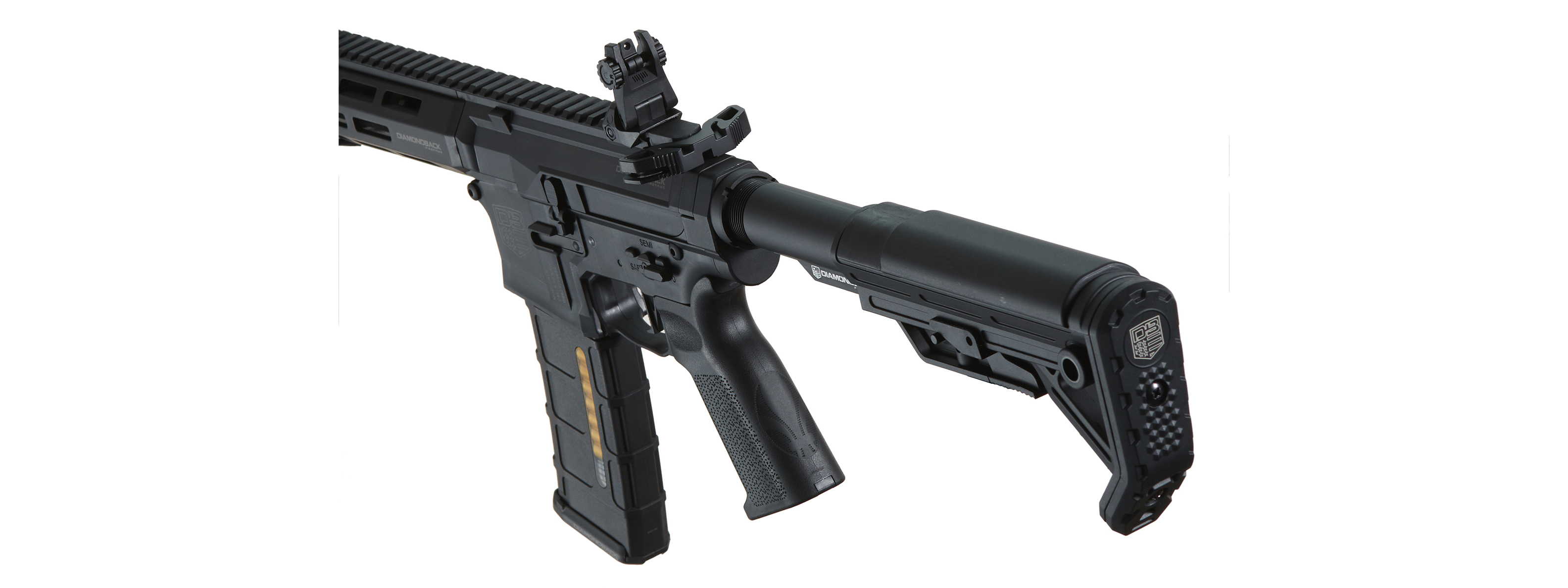 Bo Manufacturer Diamondback Licensed DB15 AP305 7" Airsoft AEG Rifle - Click Image to Close