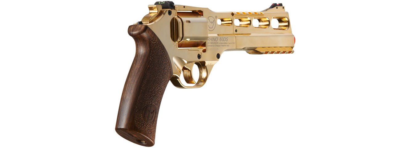 Limited Edition Airsoft Chiappa Rhino 50DS CO2 Revolver (Color: Gold) - Click Image to Close