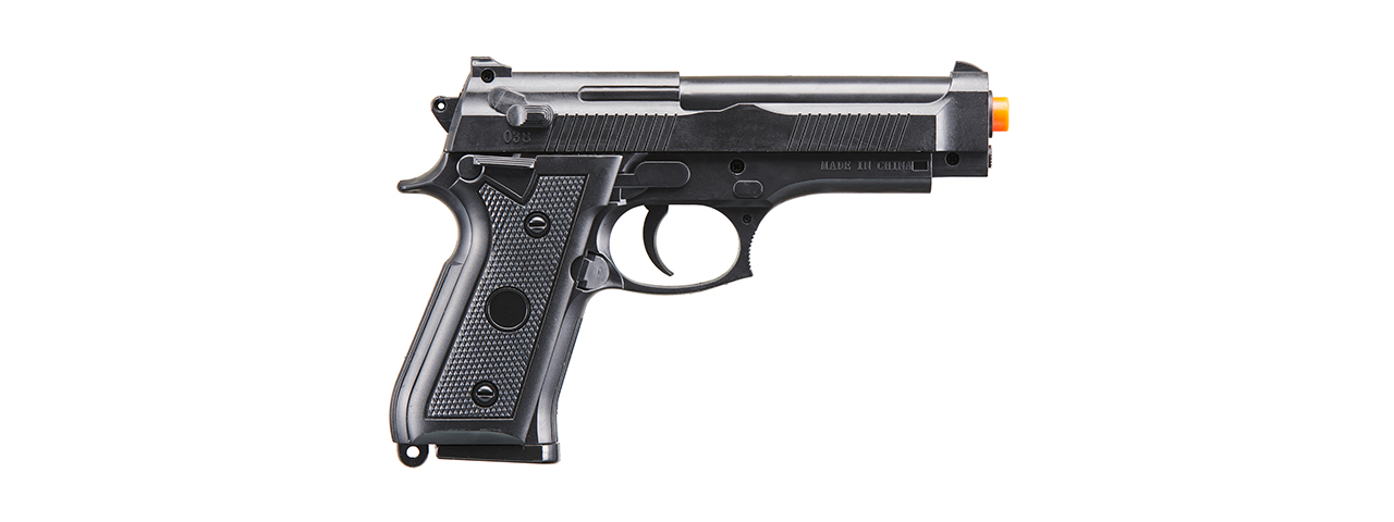UK Arms V038 Spring Powered Airsoft Pistol (Color: Black) - Click Image to Close