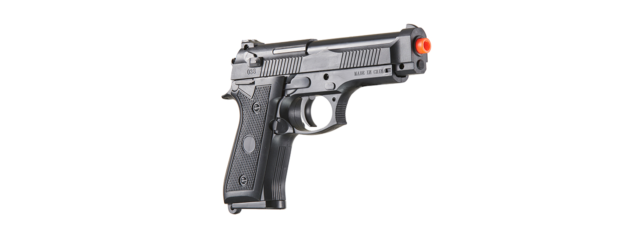 UK Arms V038 Spring Powered Airsoft Pistol (Color: Black) - Click Image to Close