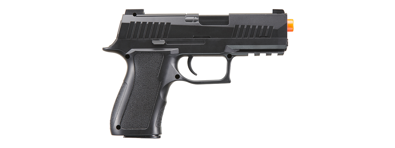 UK Arms P320 Plastic Spring Powered Airsoft Pistol (Color: Black) - Click Image to Close