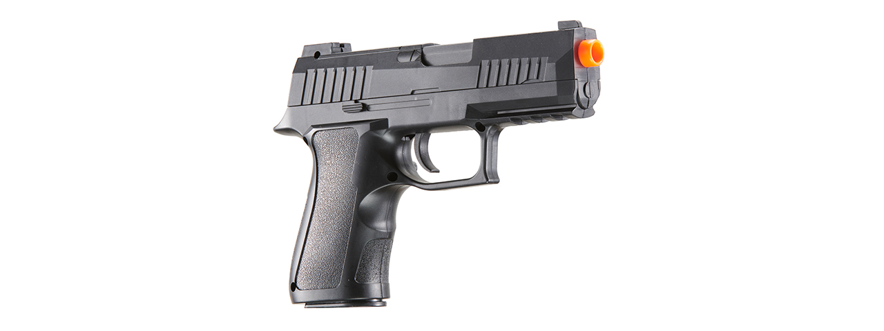 UK Arms P320 Plastic Spring Powered Airsoft Pistol (Color: Black) - Click Image to Close