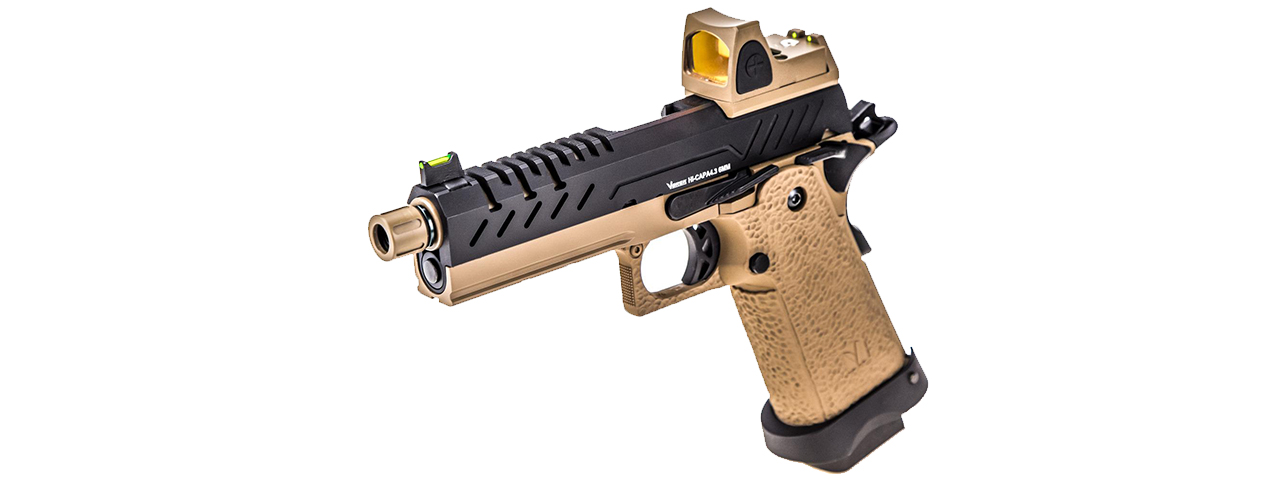 Vorsk Airsoft 4.3 Hi Capa + Micro Red Dot - Tan/Black