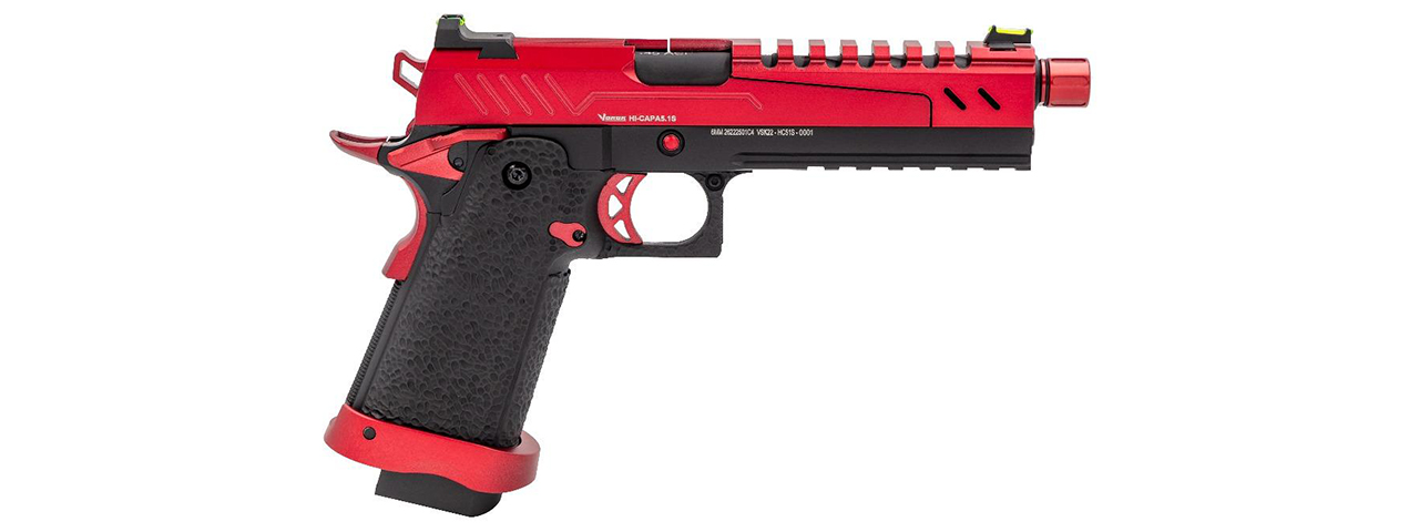 Vorsk Airsoft 5.1 Split Slide Hi Capa - Red & Black - Click Image to Close