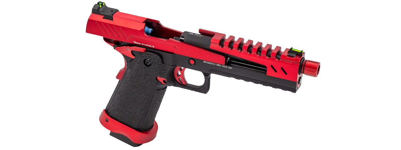 Vorsk Airsoft 5.1 Split Slide Hi Capa - Red & Black