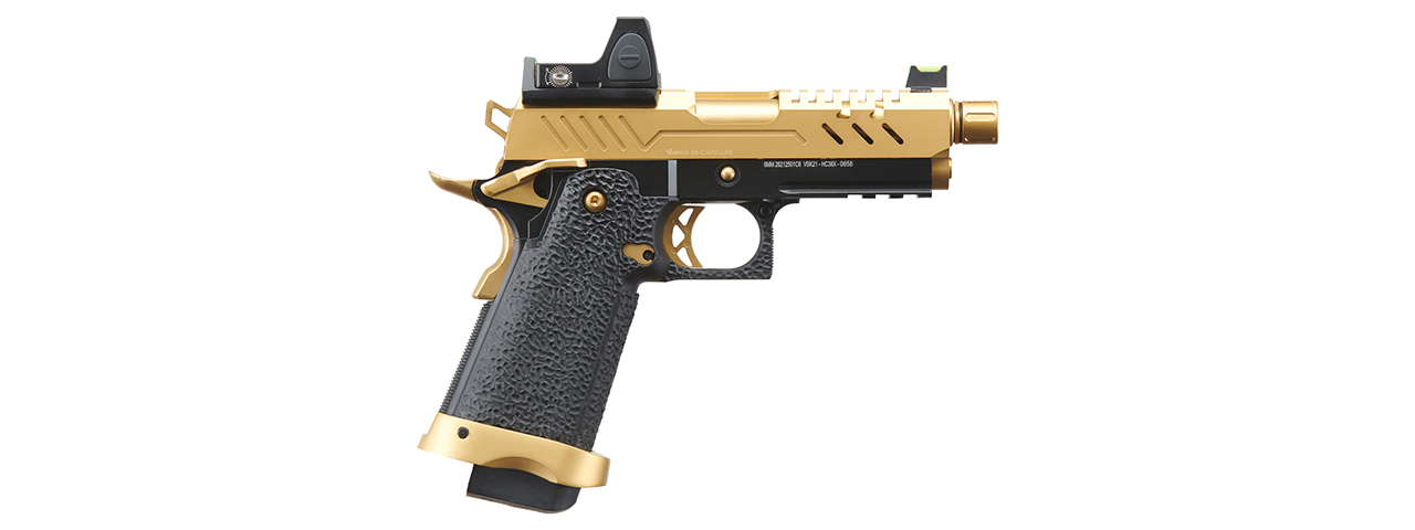 Vorsk Airsoft 3.8 Hi Capa Pro + Micro Red Dot - Gold - Click Image to Close