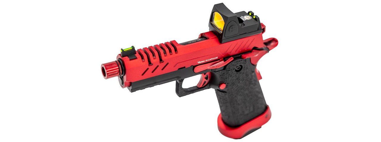 Vorsk Airsoft 3.8 Hi Capa Pro + Micro Red Dot - Red - Click Image to Close