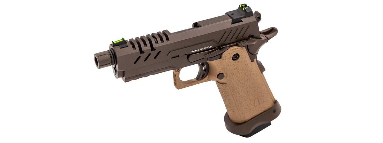 Vorsk Airsoft 3.8 Hi Capa Pro - Tan & Bronze