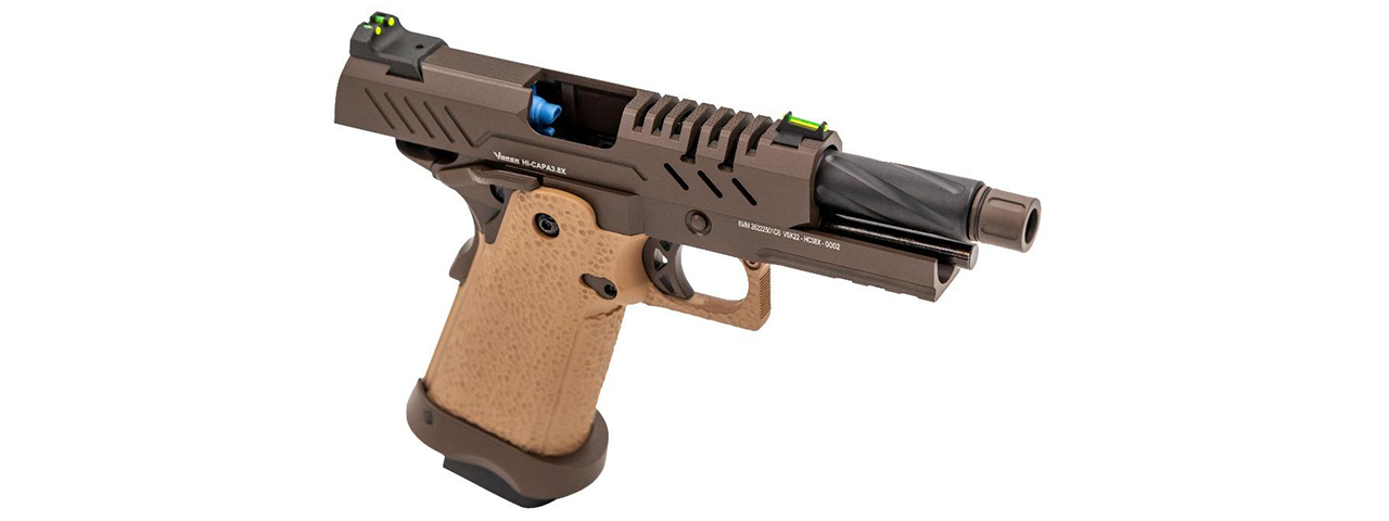 Vorsk Airsoft 3.8 Hi Capa Pro - Tan & Bronze - Click Image to Close