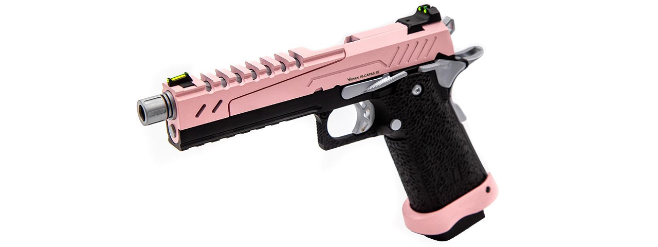 Vorsk Airsoft 5.1 Split Slide Hi Capa - Pink, Black, & Chrome