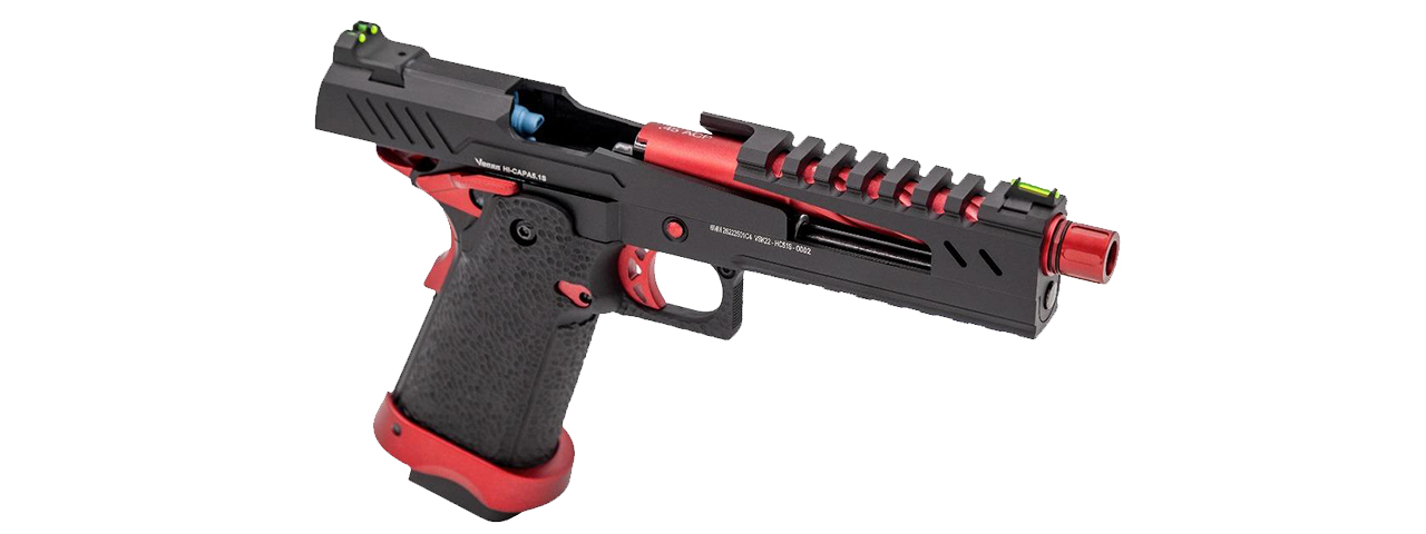 Vorsk Airsoft 5.1 Split Slide Hi Capa - Red Match - Click Image to Close