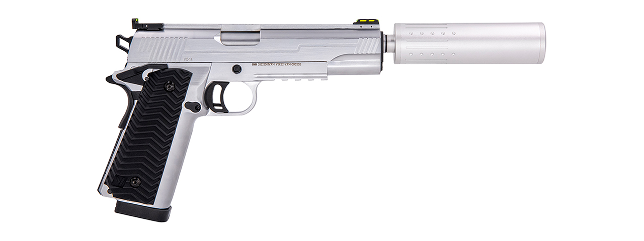 Vorsk Airsoft VX-14 GBB Pistol - Silver - Click Image to Close