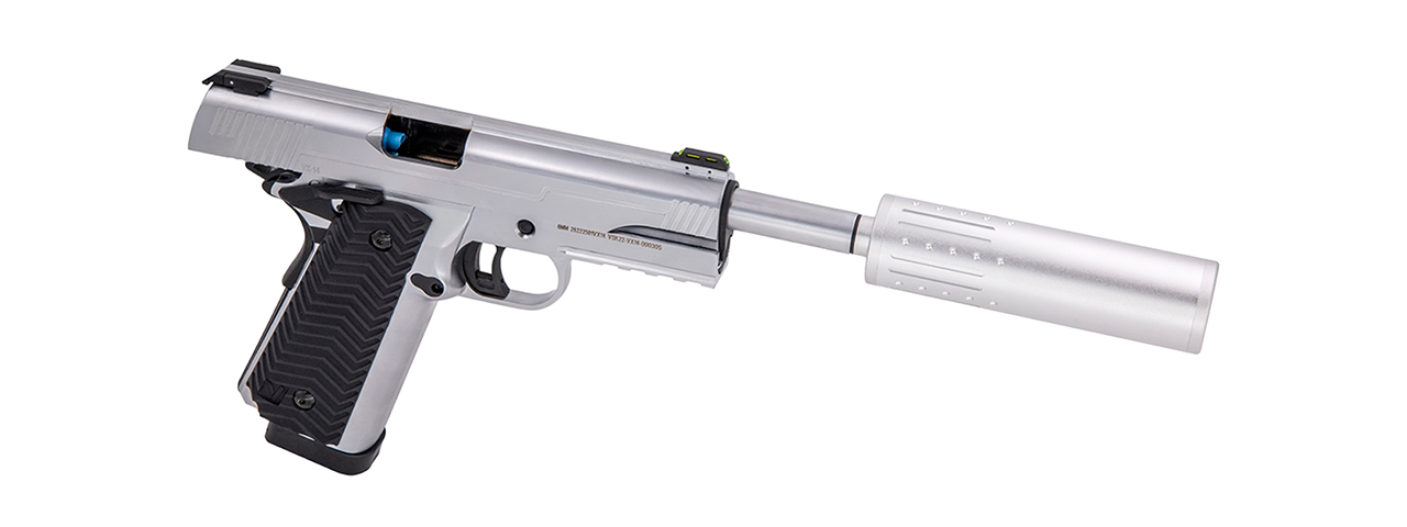 Vorsk Airsoft VX-14 GBB Pistol - Silver - Click Image to Close