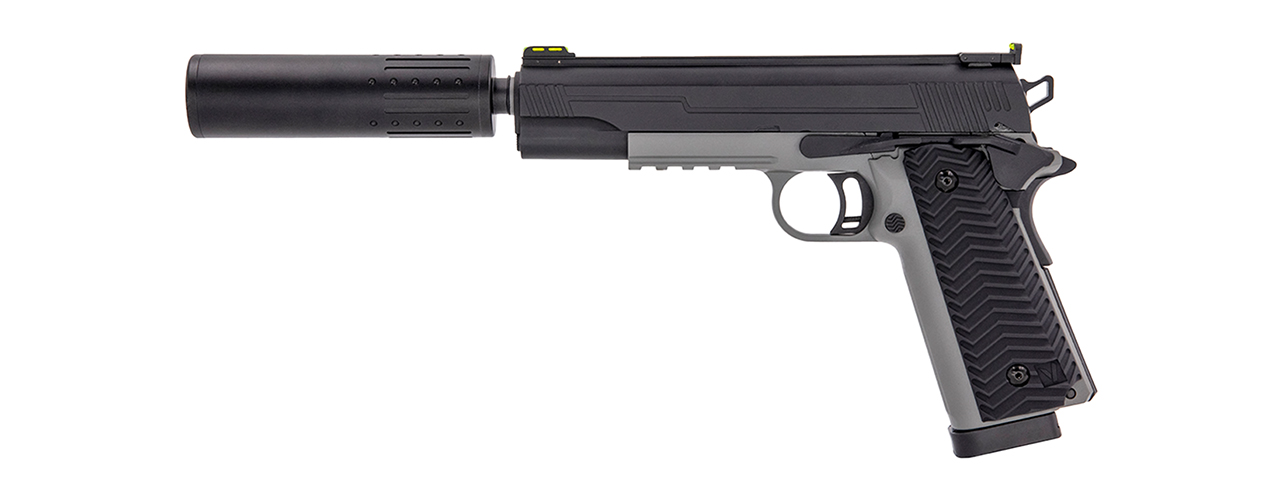 Vorsk Airsoft VX-14 GBB Pistol - Two Tone Black & Grey