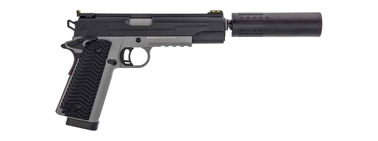 Vorsk Airsoft VX-14 GBB Pistol - Two Tone Black & Grey - Click Image to Close