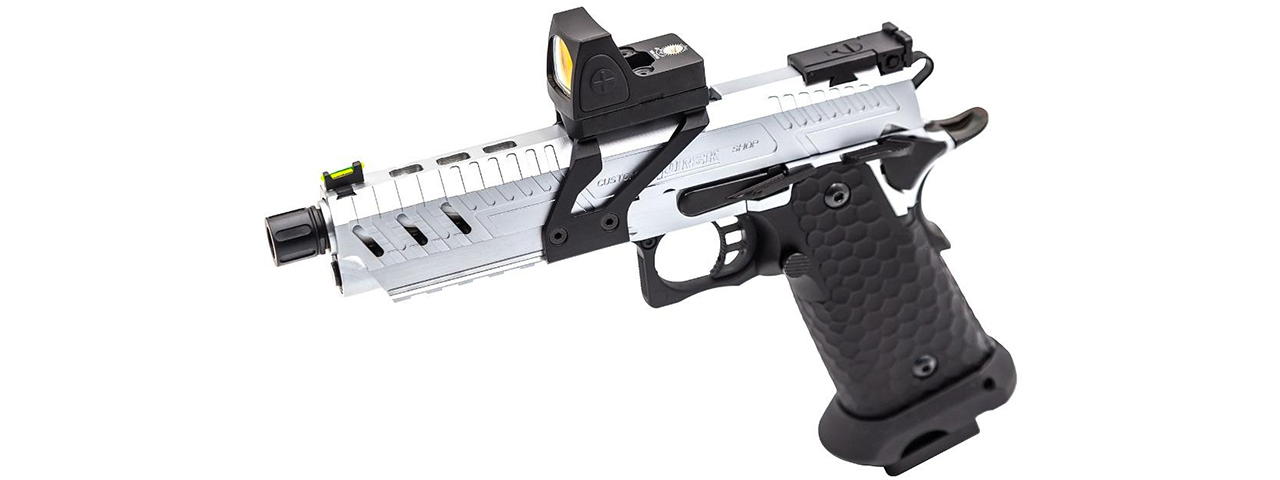 Vorsk Airsoft CS Vengeance 5.1 Hi Capa + Micro Red Dot - Silver/Black - Click Image to Close