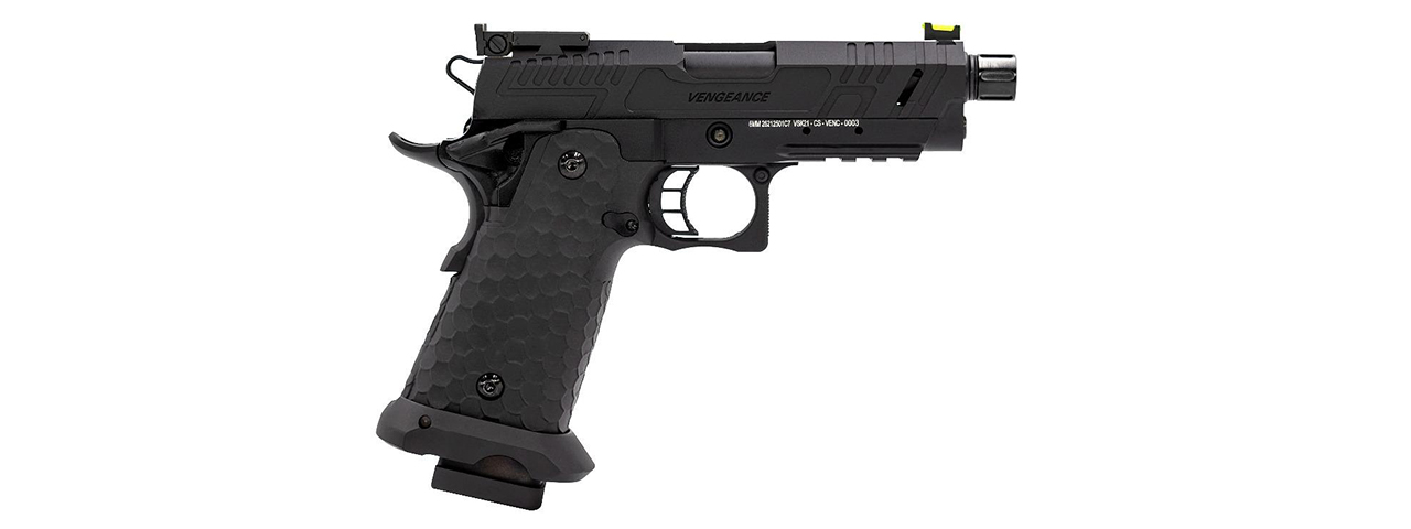 Vorsk Airsoft CS Compact Vengeance 3.8 Hi Capa - Black - Click Image to Close