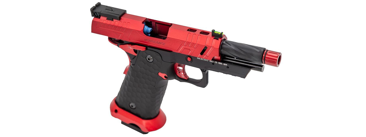 Vorsk Airsoft CS Compact Vengeance 3.8 Hi Capa - Red/Black - Click Image to Close
