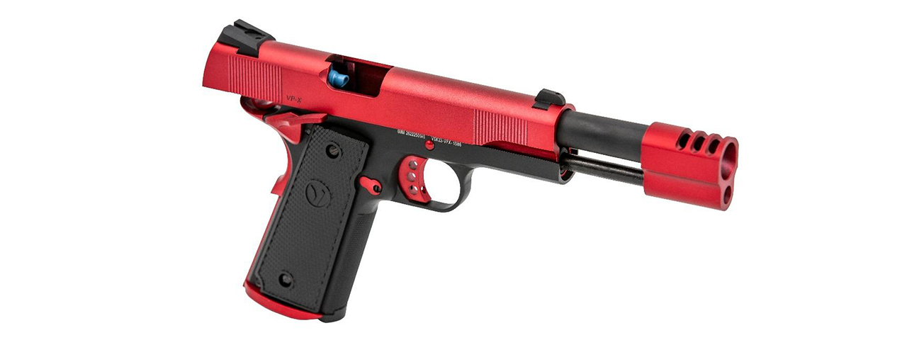 Vorsk Airsoft VP-X Gas Blowback Pistol - Red & Black - Click Image to Close