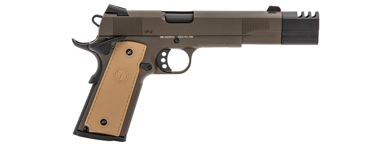 Vorsk Airsoft VP-X Gas Blowback Pistol - Bronze