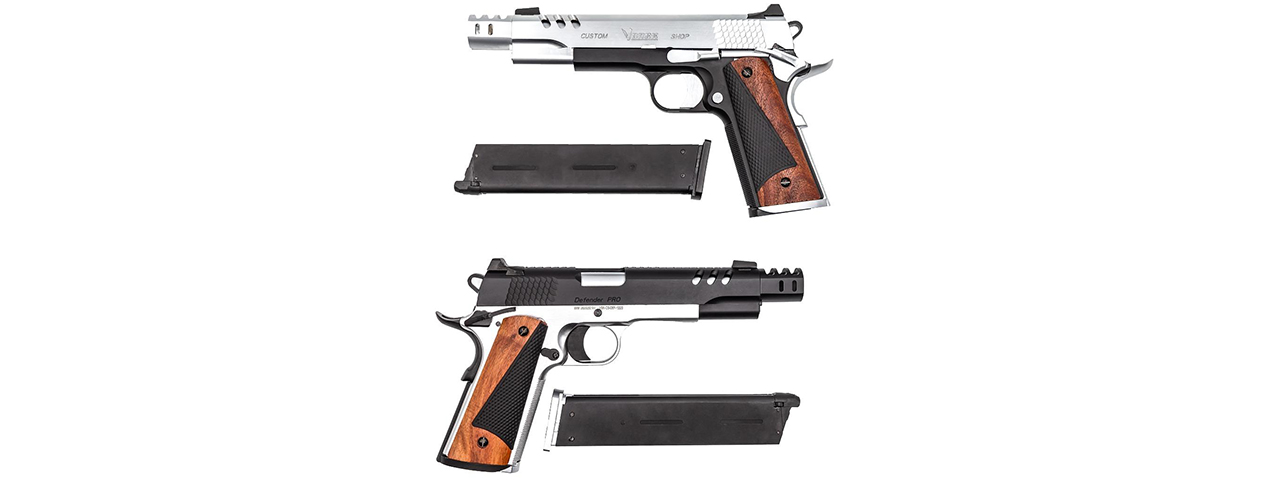 Vorsk Airsoft CS Defender Pro MEU Double Pack - Black & Silver - Click Image to Close