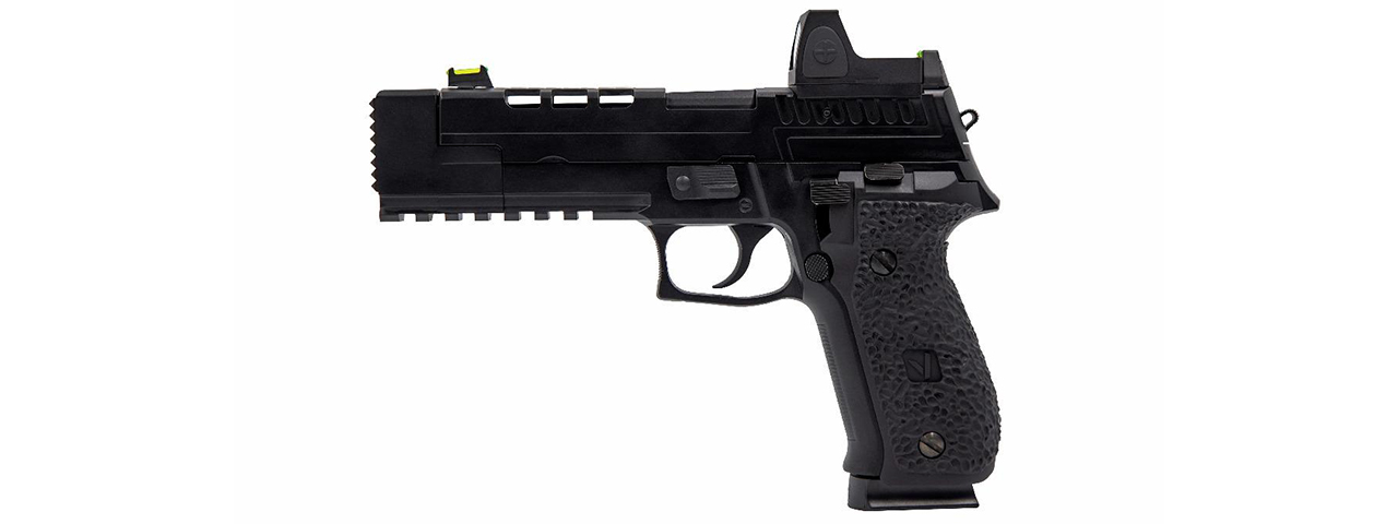 Vorsk Airsoft VP26X Gas Blowback Pistol + Micro Red Dot - Black