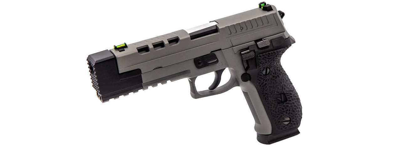 Vorsk Airsoft VP26X Gas Blowback Pistol - Grey - Click Image to Close