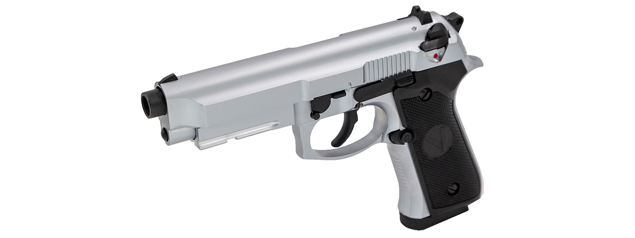 Vorsk Airsoft VM9 Osiris Gas Blowback Pistol - Silver - Click Image to Close