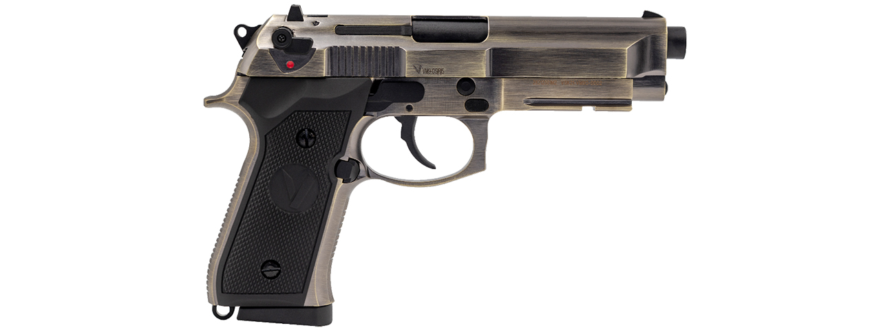 Vorsk Airsoft VM9 Osiris Gas Blowback Pistol - Brushed Aluminum - Click Image to Close