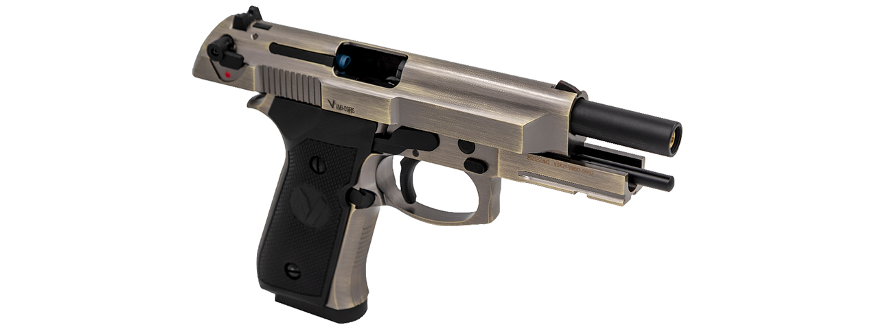 Vorsk Airsoft VM9 Osiris Gas Blowback Pistol - Brushed Aluminum