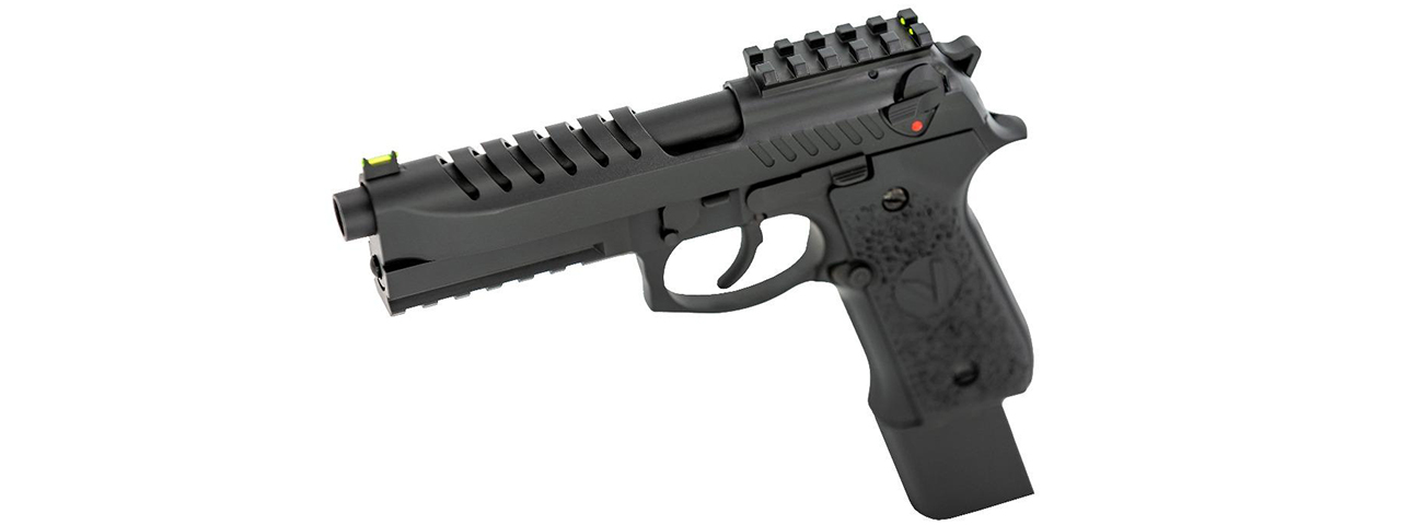 Vorsk Airsoft Tactical VM9 Gas Blowback Pistol - Black