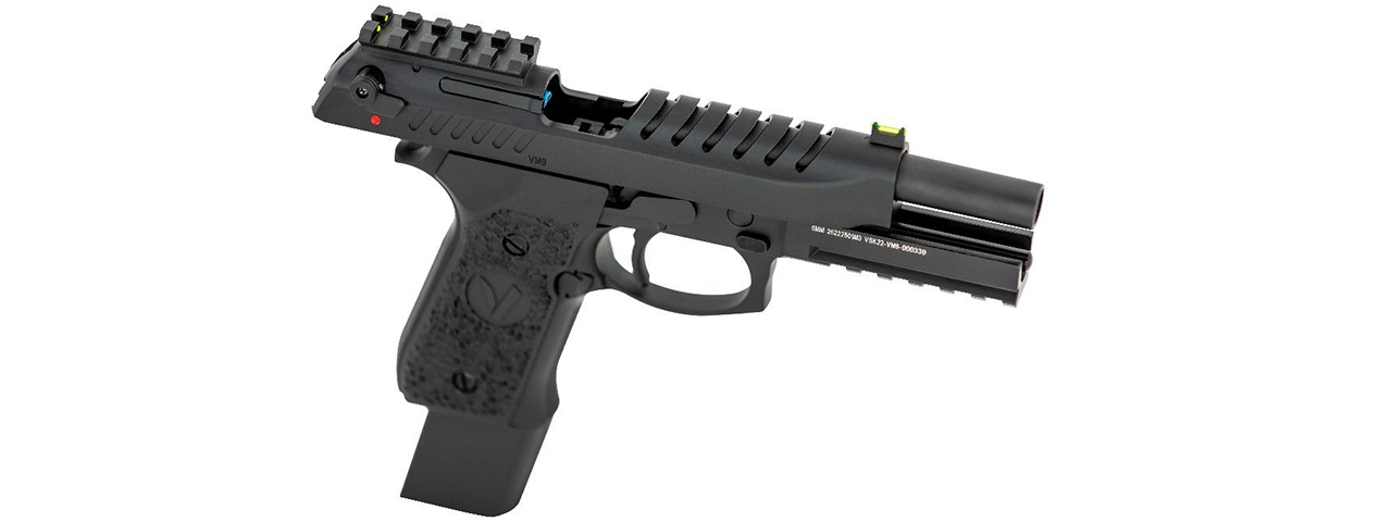 Vorsk Airsoft Tactical VM9 Gas Blowback Pistol - Black