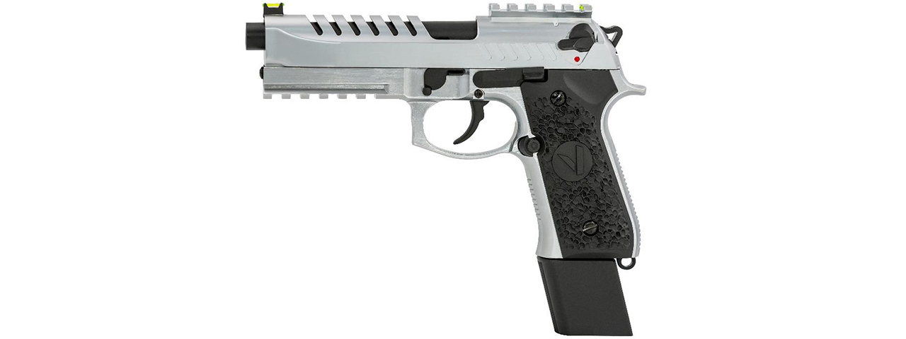 Vorsk Airsoft Tactical VM9 Gas Blowback Pistol - Silver