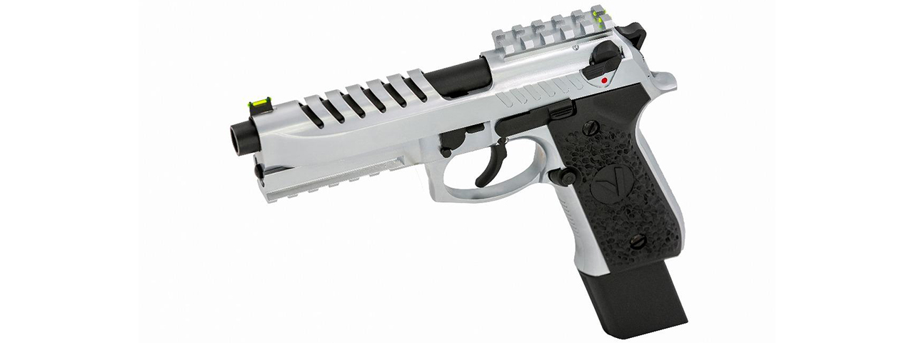 Vorsk Airsoft Tactical VM9 Gas Blowback Pistol - Silver