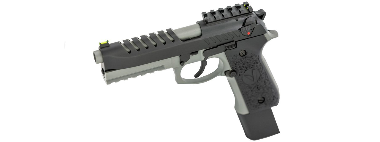 Vorsk Airsoft Tactical VM9 Gas Blowback Pistol - Black/Grey