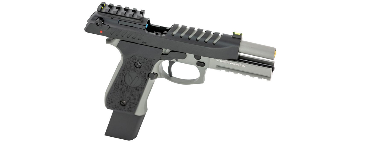 Vorsk Airsoft Tactical VM9 Gas Blowback Pistol - Black/Grey - Click Image to Close