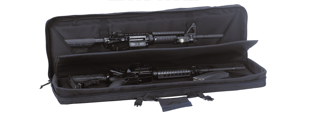 Voodoo Tactical 36" Padded Weapons Case (Black/Purple) - Click Image to Close