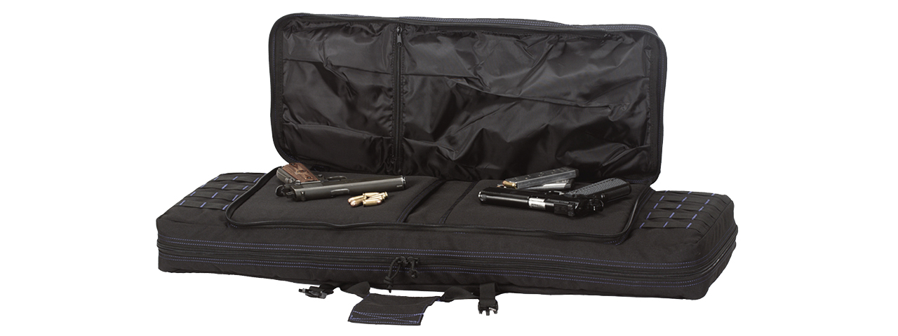 Voodoo Tactical 36" Padded Weapons Case (Black/Purple) - Click Image to Close