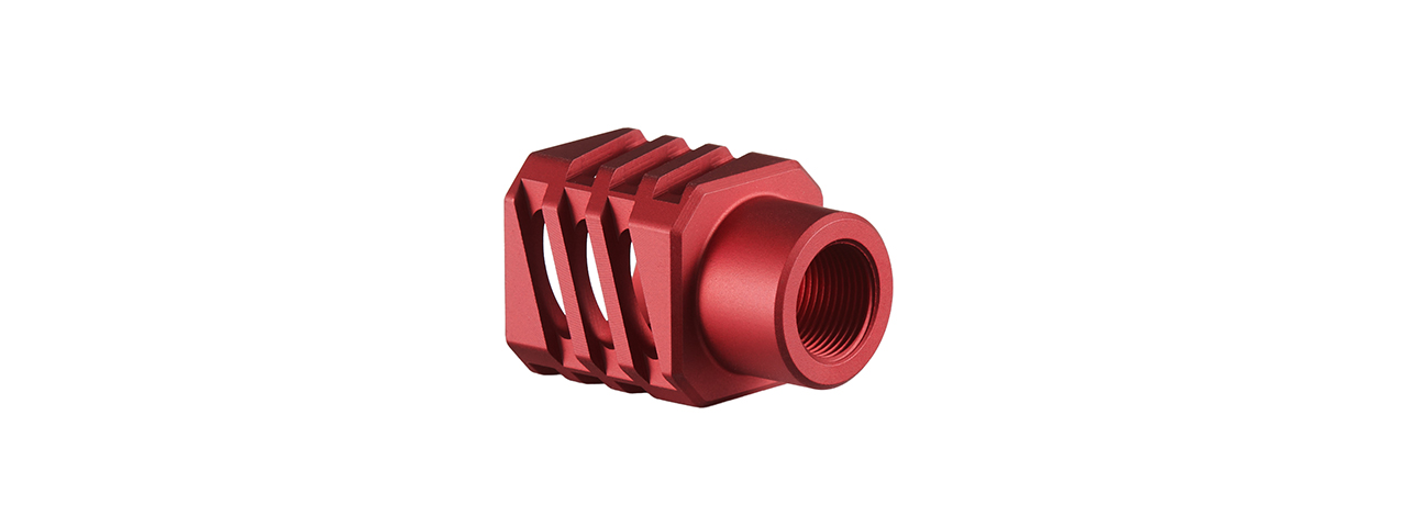 Zion Arms Skeletonized Flash Hider (Red) - Click Image to Close